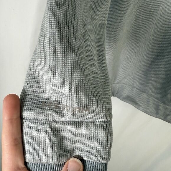 Under Armour Sweater Men's Small grey Pullover 1/4 Zip Long Sleeve Storm - Picture 7 of 12